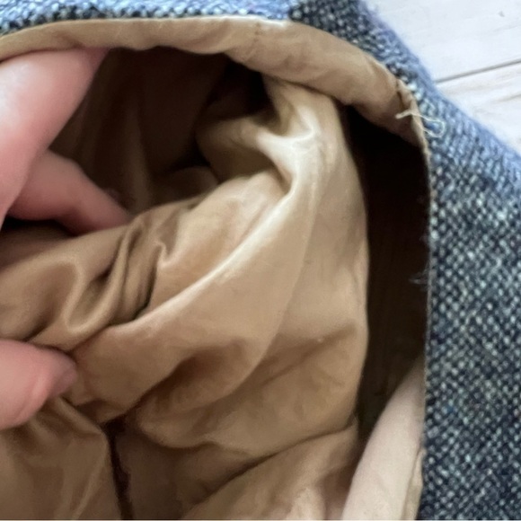 Vintage Hanna Hats of Donegal 100% Pure New Irish Wool Bag in Gray - Picture 9 of 13